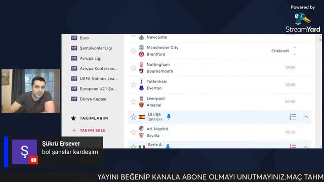 Hafta Sonu İddaa Canlı Maçlar Canlı Bahis смотреть онлайн