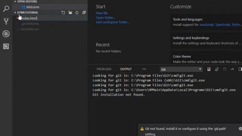 Visual Studio Code HTML