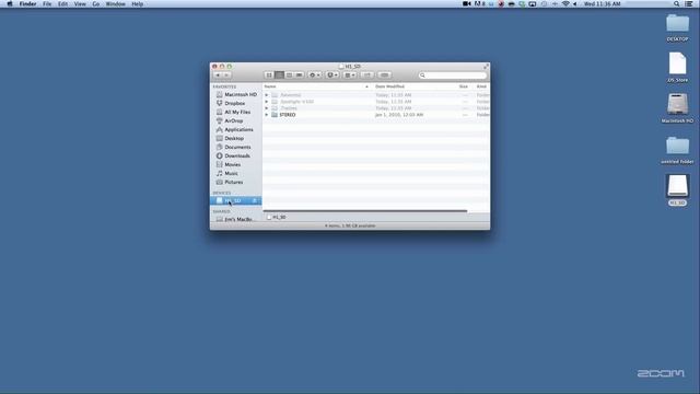 Zoom H1: How to import files to computer. (MAC/PC) смотреть онлайн
