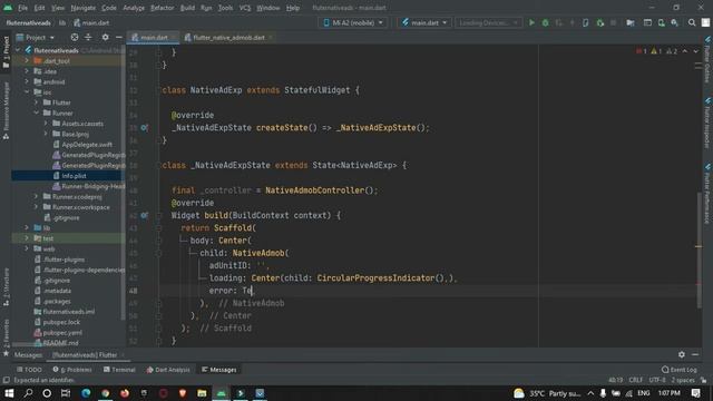 [Easiest] Way to show Native Admob Ads in Flutter app