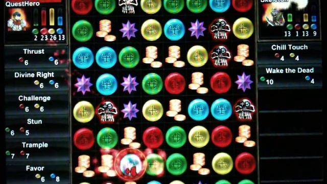 Ipad Puzzle Quest 2 Fight Skeleton 1 смотреть онлайн