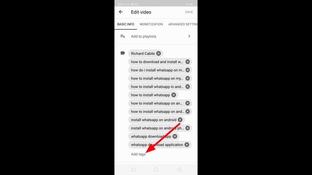HOW TO ADD TAG IN YOUTUBE STUDIO