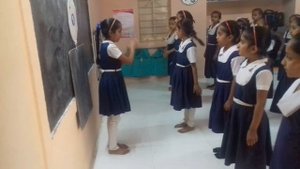 Hop a little jump a little. Action song doing by class 3 and 4.
