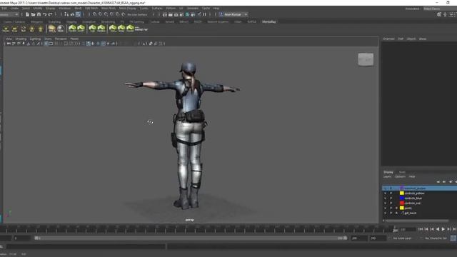 alt+left mouse button click and drag in Autodesk Maya software. смотреть онлайн