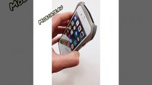 Чехол бампер металлический Luphie Batman на iPhone 7 — Графитовый
