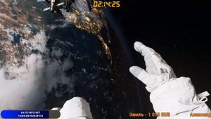 ВИД ИЗ КОСМОСА НА ВЗРЫВ АТОМНОЙ РАКЕТЫ.