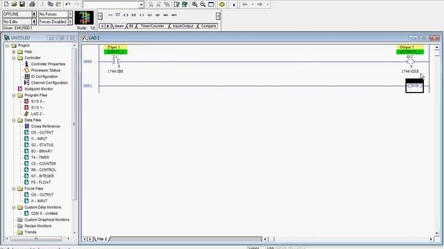 RSLogix 500   Basic Programming   Discrete Ladder Elements, Series And Parallel