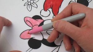 Mickey&Minnie Mouse Coloring Pages I love you! Микки&Минни Маус раскраска для детей
