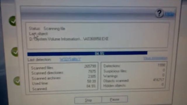 Scan virus w32/sality.Y