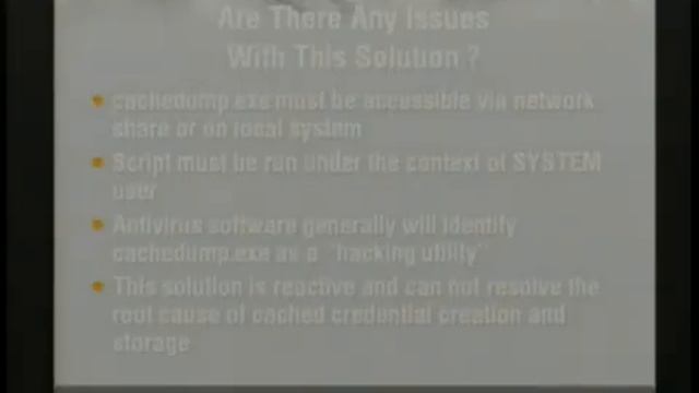 Auditing Cached Credentials with Cachedump Eoin Miller and Adair Collins смотреть онлайн
