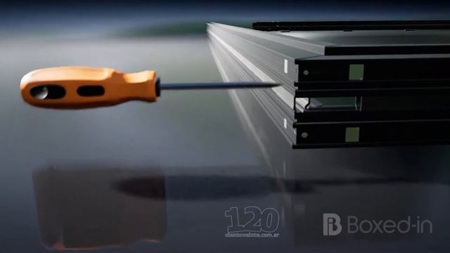 Sliding windows installation - Building section 3D animation