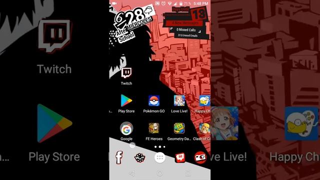 Persona 5 theme for Android смотреть онлайн