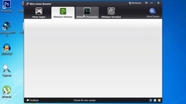 Tutorial: Melhorando desempenho do pc para games com o Wise Game Booster смотреть онлайн