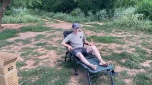 Кресло карповое с подставкой для ног