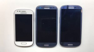 Samsung S3 Mini vs S3 vs S3 Neo Incoming Call Over the Horizon at the Same Time + Boot Animation