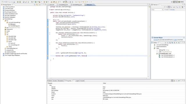 Android Tutorial - DataStorage - Shared Preferences and Application Icon