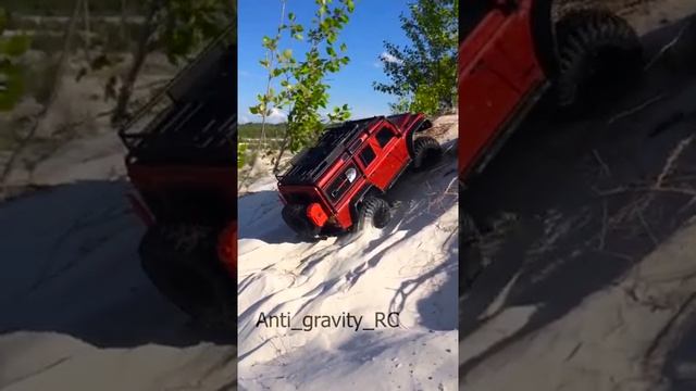 RC car Defender and Sand climb #rc #rccar #car #antigravityrc #rccrawler #rctrophy #rctruck #traxxa