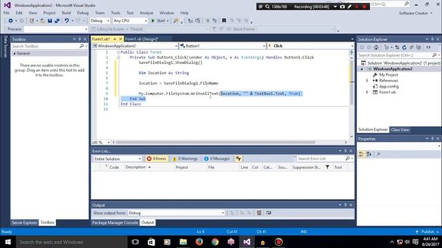 Save Dialog In Visual Studio (save text, images etc) (vb.net) смотреть онлайн