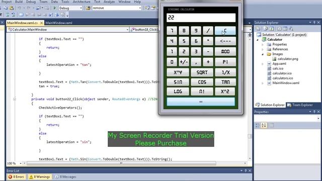 C# (sharp) for Beginners (Standard Calculator)