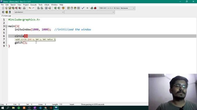 Include Graphics.h in DEVC++  and Make Moving Animation Example | DEV C++ Animations