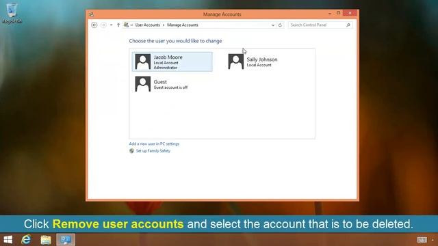 How To Delete A User Account In Windows 8 смотреть онлайн