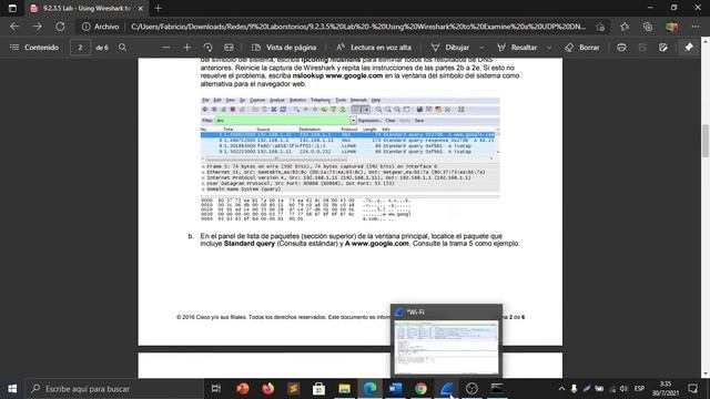9.2.3.5 Lab - Using Wireshark to Examine a UDP DNS Capture смотреть онлайн