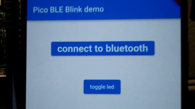 Pico W Bluetooth BLE, flutter android app demo, source in the description