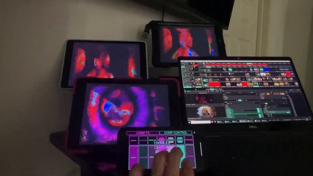 Resolume Arena connected to iPads wirelessly