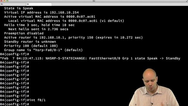 CCNP SWITCH 300-115 028 First Hop Redundancy Protocols HSRP VRRP GLBP смотреть онлайн