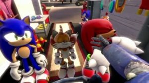 Соник тейлз и наклз  против злого робота 360 гоадусов