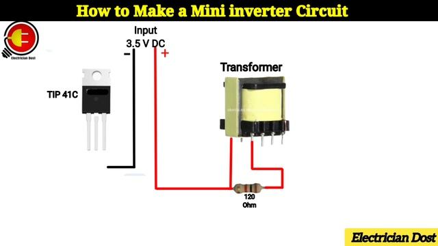 How to make a mini inverter circuit // simple inverter #inverter