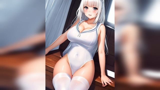 Drenched in Elegance: AI Anime Girls Lookbook - Girls in White смотреть онлайн