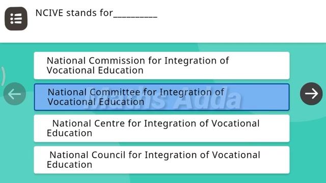 Nishtha module 9 vocational education quiz answer of activities in English