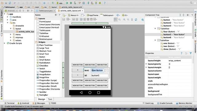 Android Tutorial - TableLayout смотреть онлайн