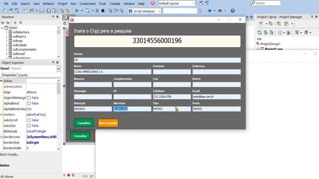Código Fonte - Consulta de Cnpj com Api em Delphi смотреть онлайн