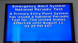 National Emergency Alert System Test MA 8/11/2021