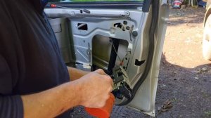 Jaguar X type door lock change.