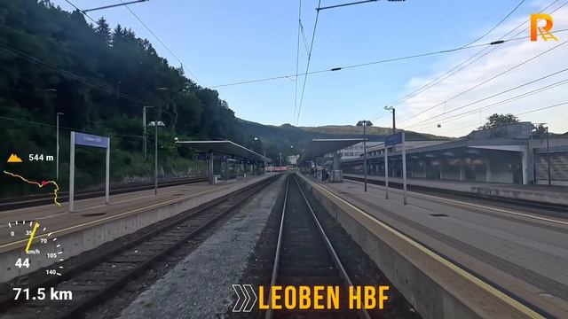 Путешествие на поезде Зельцталь - Грац (Линц - Грац, часть 2, ÖBB, Австрия) смотреть онлайн