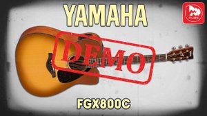 Электроакустическая гитара YAMAHA FGX800C - демонстрация звучания