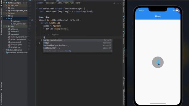 Flutter Widgets | Hero Widget & FlutterLogo