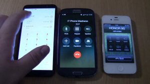 IOS Fake call on Samsung S3 +Iphone 4s ios 6 +HONOR Incoming call at the Same Time