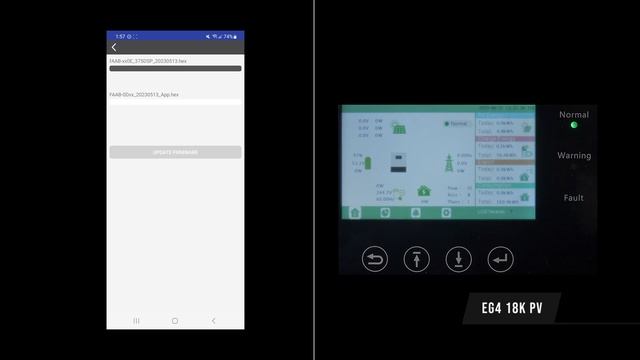 Mobile Device Firmware Upgrade for the EG4 18kPV Hybrid Inverter | Step-by-Step Tutorial смотреть онлайн