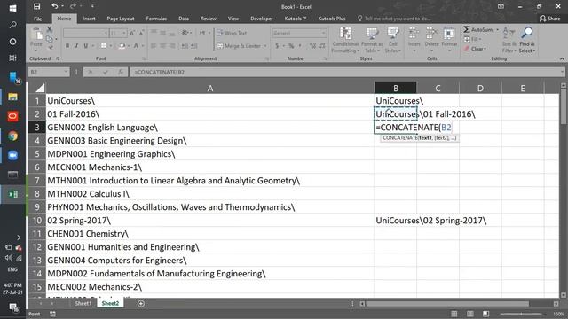 Create Folder Tree for your Uni Courses using Command Prompt & Excel, then use tabs through qttabba смотреть онлайн