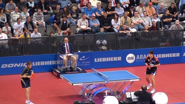 Table Tennis EM 2009 Stuttgart  Ovtcharov, Dimitrij  Germany   91 Akkerstroem Sweden Modern Defense