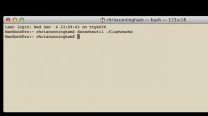 Flush DNS on a Mac including (OSX Mavericks)