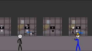 Stickman побег из тюрьмы 4 :Прохождение