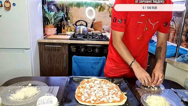 ГОТОВИМ ПИЦЦУ С КРЕВЕТКОЙ И КРАБОМ,ДОРОГАЯ ПИЦЦА #рекомендации #shortsfeed #pizza #pizzalover #new