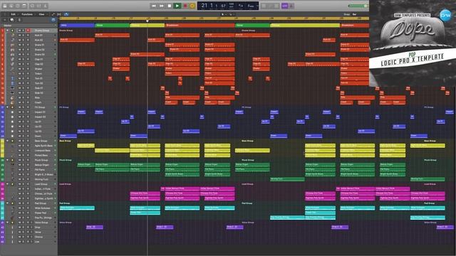 Pop Logic Pro X Template Dope #logicproxtemplate #logicprox #logicpro