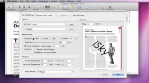 PDF watermark for Mac