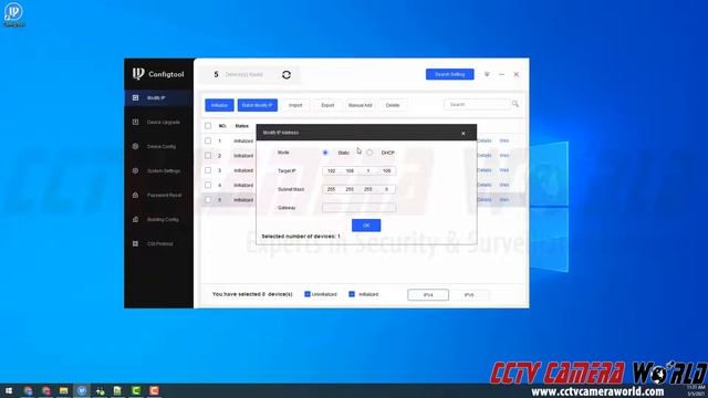 How to modify an IP address on IP cameras and recorders using the Config Tool смотреть онлайн